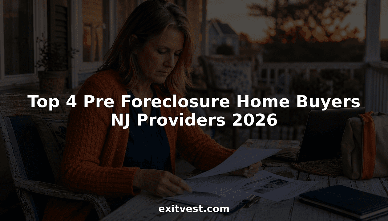 Top 4 Pre Foreclosure Home Buyers NJ Providers 2026